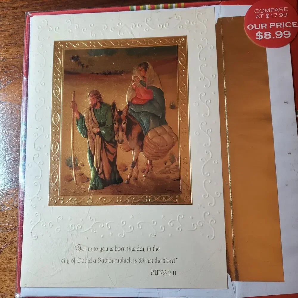 Image Arts Christmas Greeting Cards Pack 18 Count Holiday Xmas Boxed Envelopes